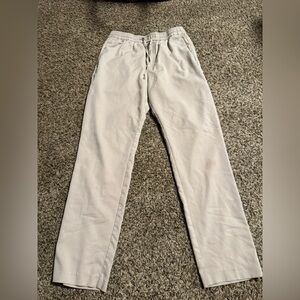 H&M Women's Light Cream Straight Leg Pants